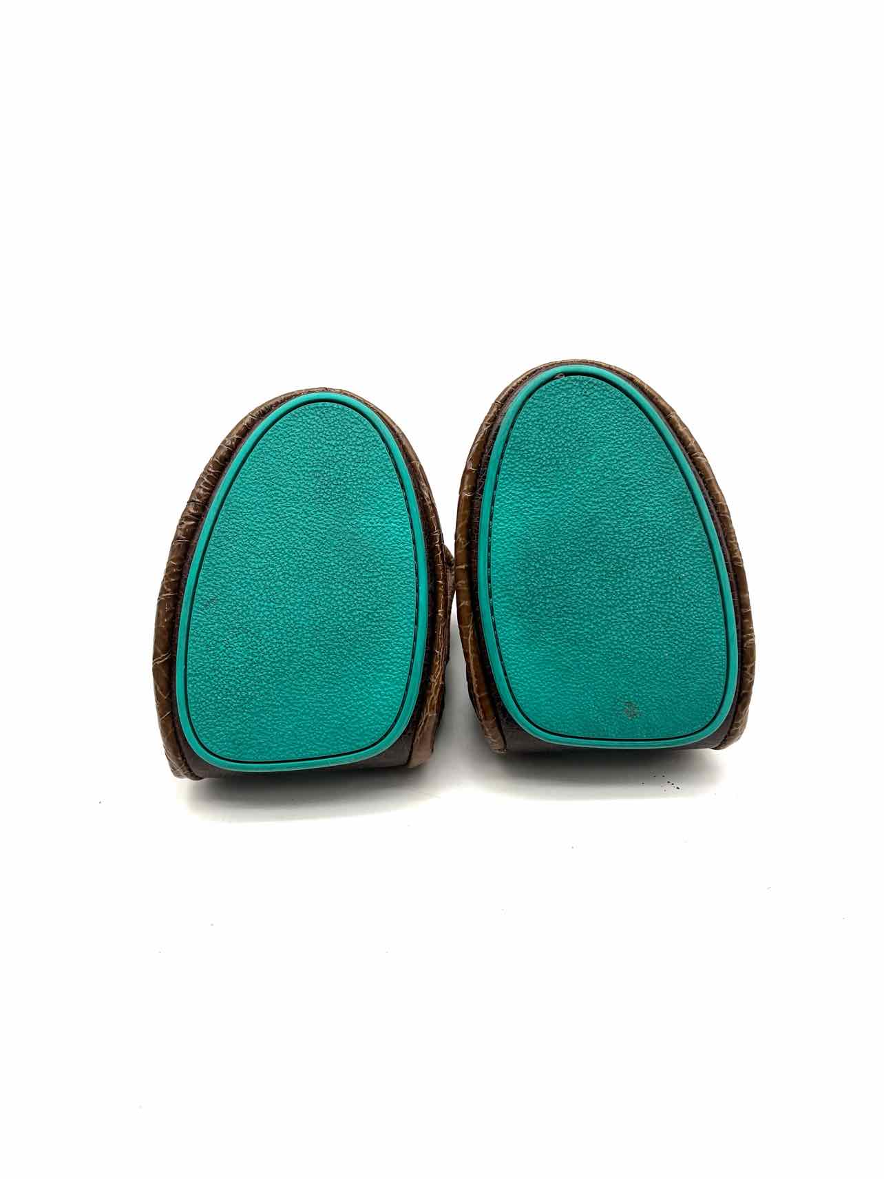 Tieks Size 7 Brown Reptile Patent W/ BOX!!! Designer Flats - Image 6