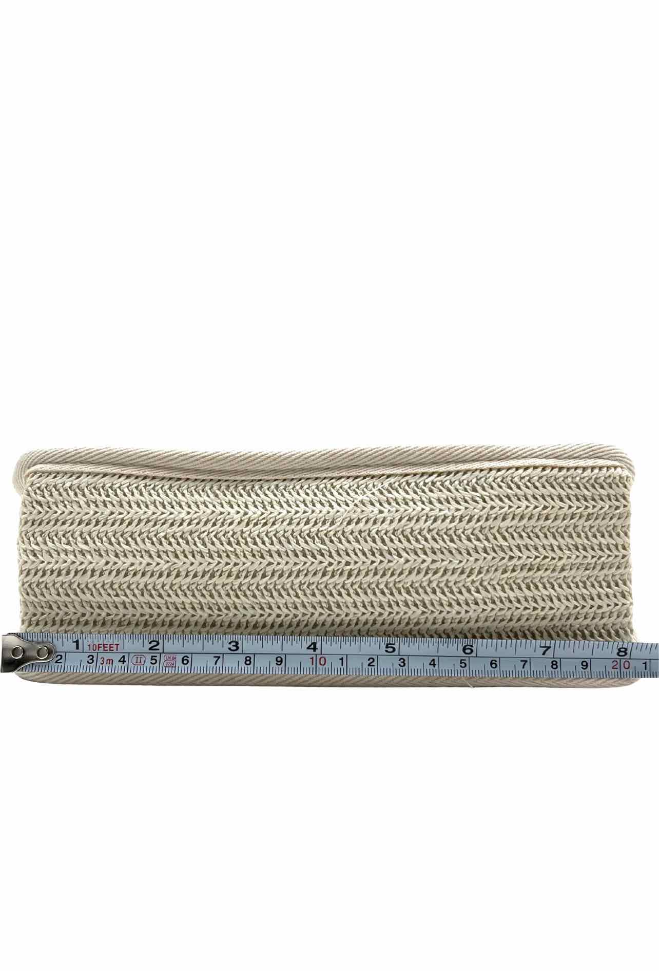 Tommy Bahama White/Tan Top Handle Woven Chain Purses Crossbody - Image 6