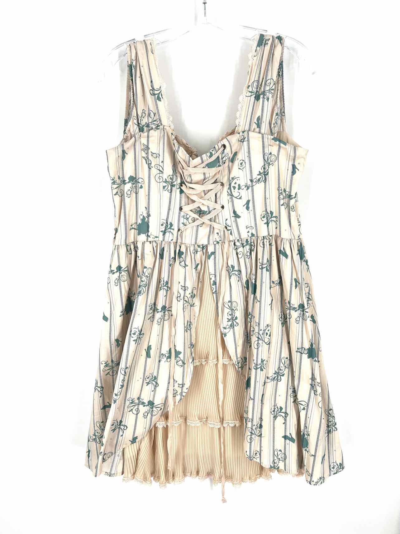 Torrid Size 16 Crm/Bl/Gr Stripe Scroll NEW Dresses Dress - Image 2