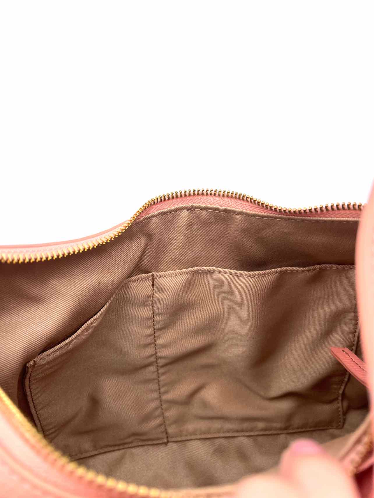 Tote Le Monde Coral Pebbled Leather Designer Shoulder Bag - Image 7