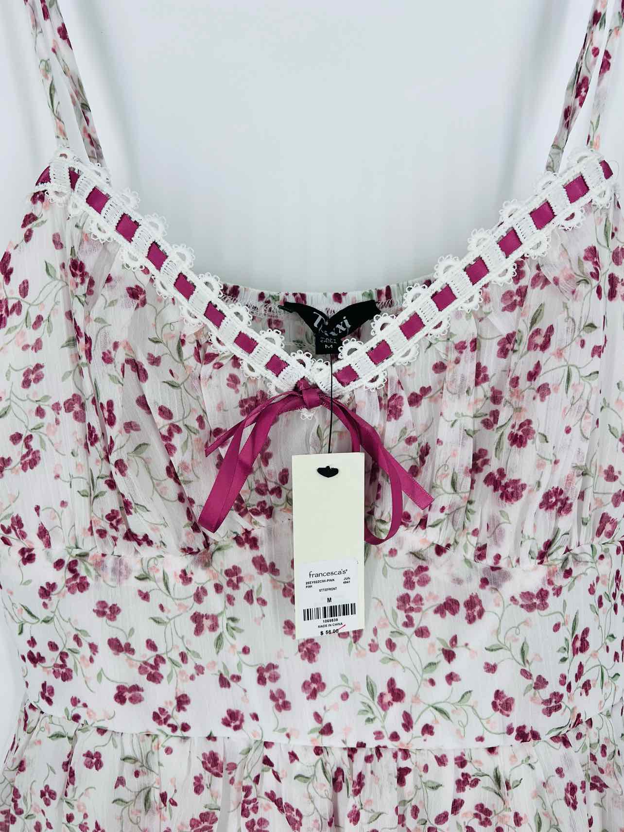 trixxi Size M Wh/Pk/Gr Floral Watercolor NEW Dresses Romper - Image 3