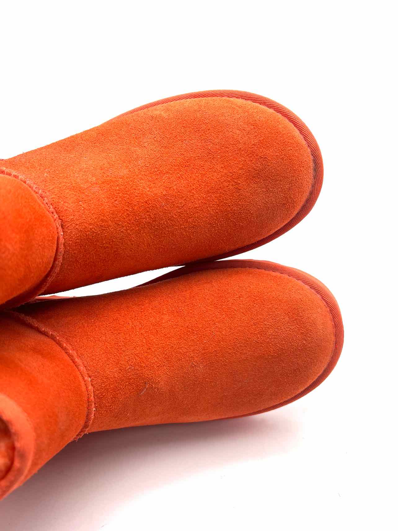 UGG Size 9 Orange Suede AS IS Designer Ankle Boots - Image 5