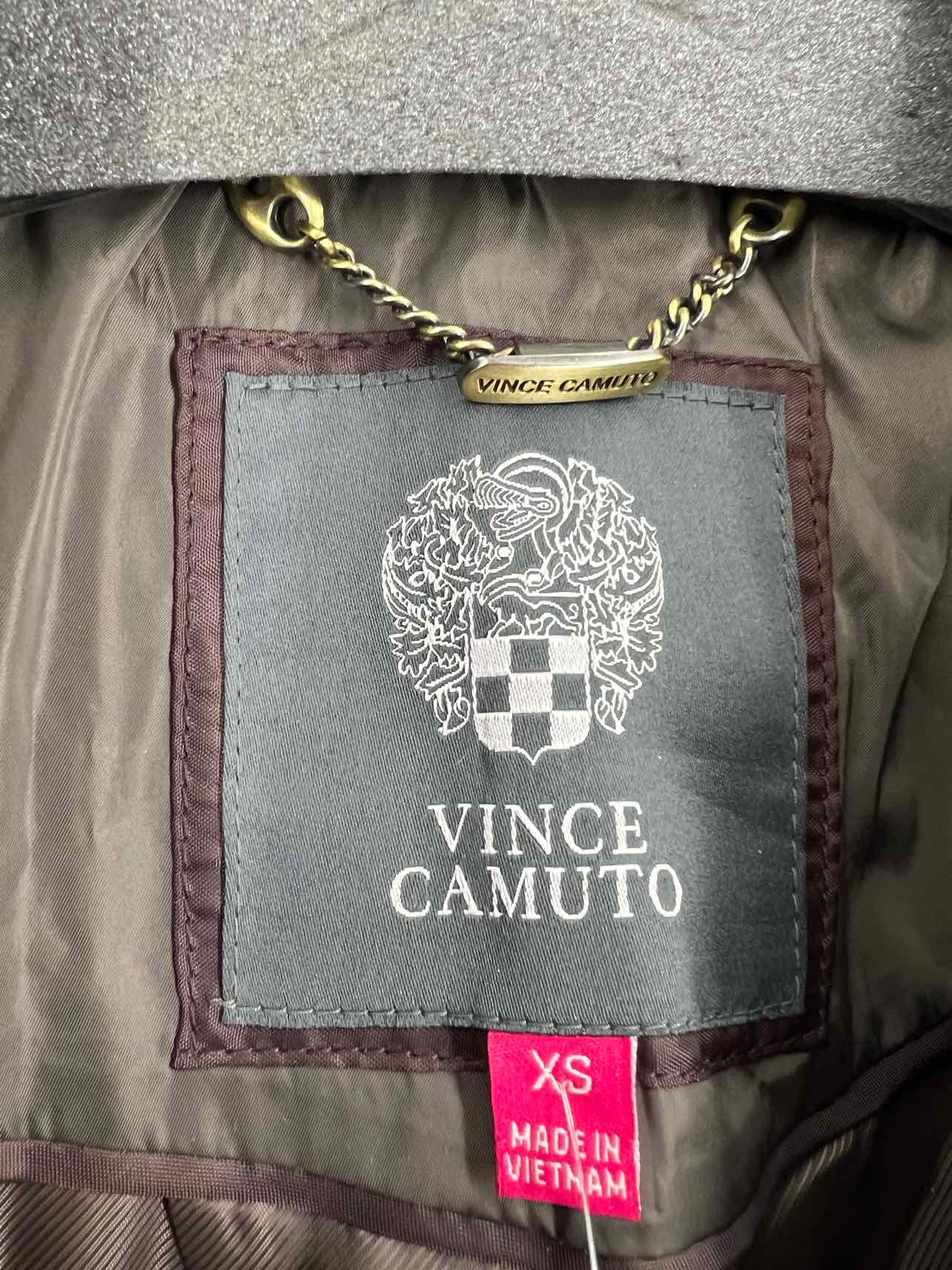 Vince Camuto Size XS Taupe Hooded Quilted Belted Coats Coat - Image 3